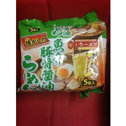 Mì Ramen, mì xào Yakisoba Nhật Bản túi 5 gói nhỏ, vị miso, nước tương, muối, thịt heo