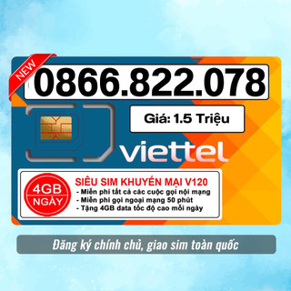 Sim số đẹp Viettel - Thuê bao trả trước - Đăng kí chính chủ