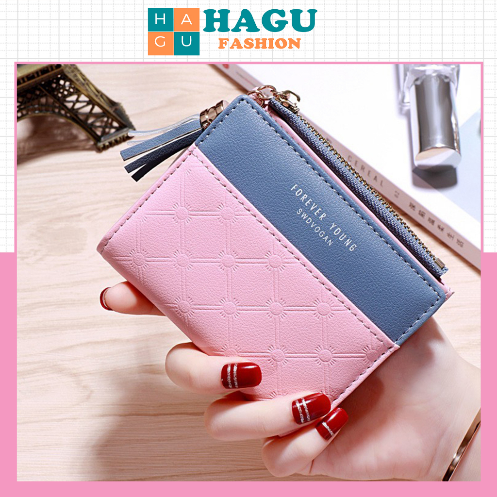 Ví nữ 589 có rua trái tim chất da cao cấp phong cách thanh lịch