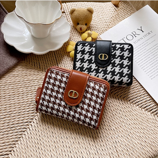 Ví Nữ nhiều ngăn gấp gọn kiểu dáng thanh lịch màu sắc Thổ cẩm 602