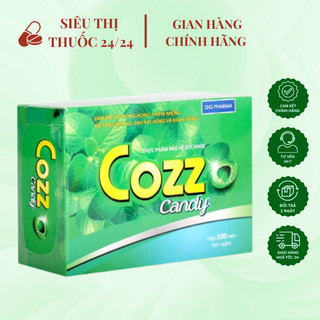 Kẹo Ngậm Cozz DHG Hộp 100 Viên ⚡ CAM KẾT CHÍNH HÃNG ⚡ Kẹo ngậm ho hỗ trợ làm ấm cổ họng, làm giảm ho, rát họng