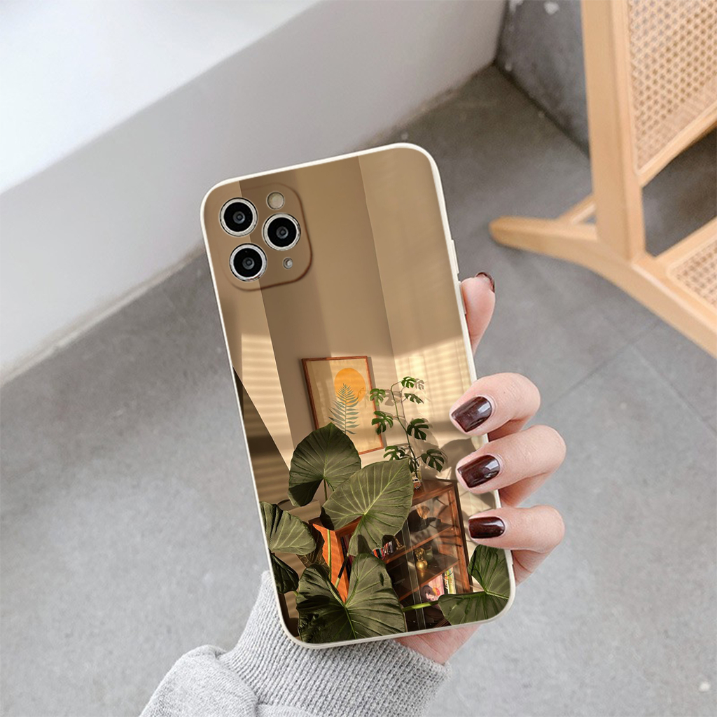 Ốp lưng iphone ốp chống nhiều cây trong căn phòng nắng chiều ip 7p 8p x xsmax 11 12 13 14 pro max plus eh16