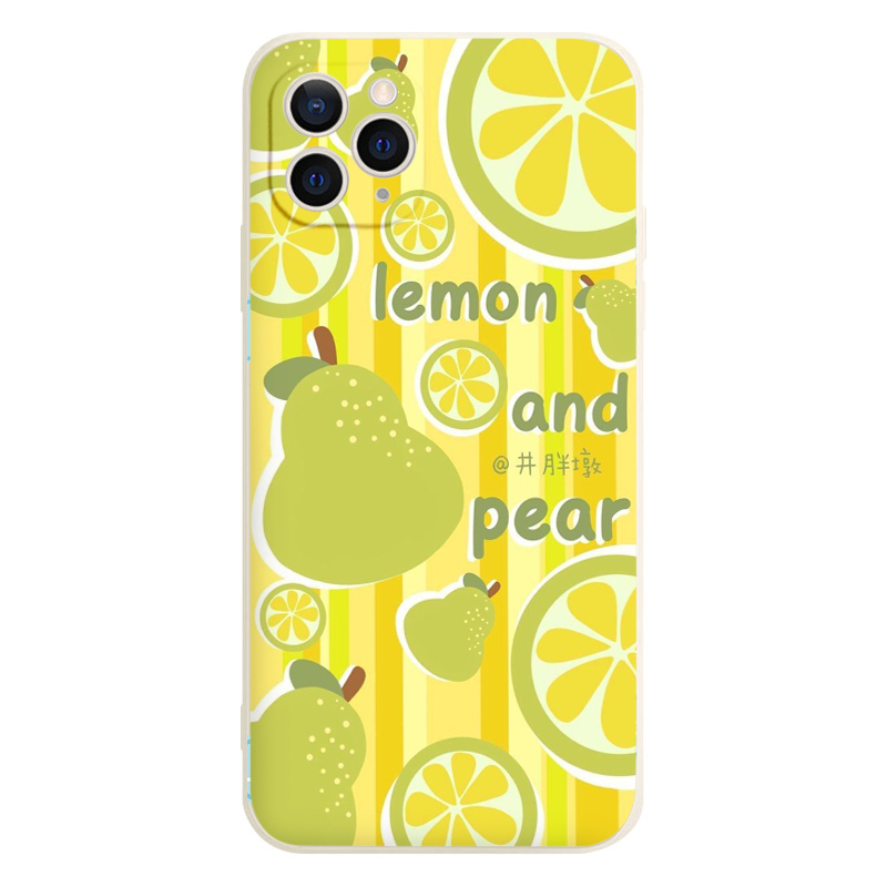 Ốp Điện Thoại chanh và lê vàng độc đáo đẹp Cho iPhone 13 12 7 8 Plus X Xr Xs Max 11 12 Pro Max SE 20 eh29
