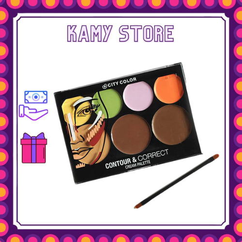 Bảng Tạo Khối Và Che Khuyết Điểm City Color Contour And Correct Cream Palette