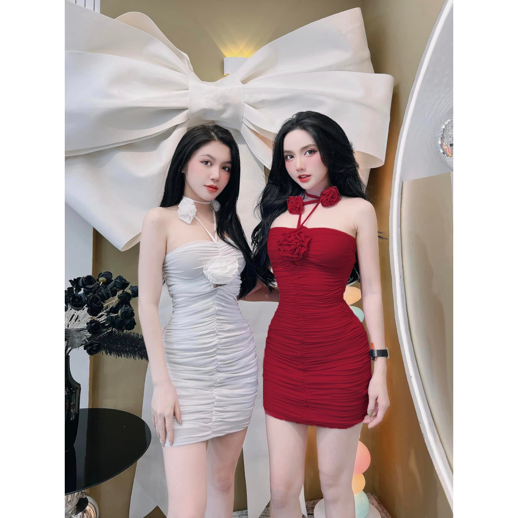 (HCM) Đầm Thun lưới bông ngực Thiết kế tiểu thư sang chảnh , Tôn dáng ôm body Thời trang dự tiệc đi chơi Siêu sang