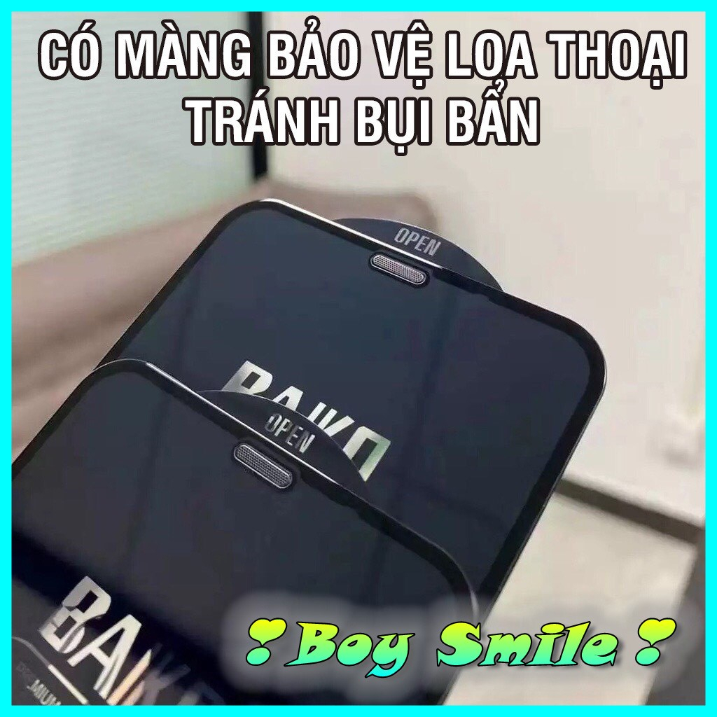 Cường lực Full màn BAIKO cho Iphone X / xs / 11 pro Xr / 11 Xsm / 11 pro max Chống bụi màng loa