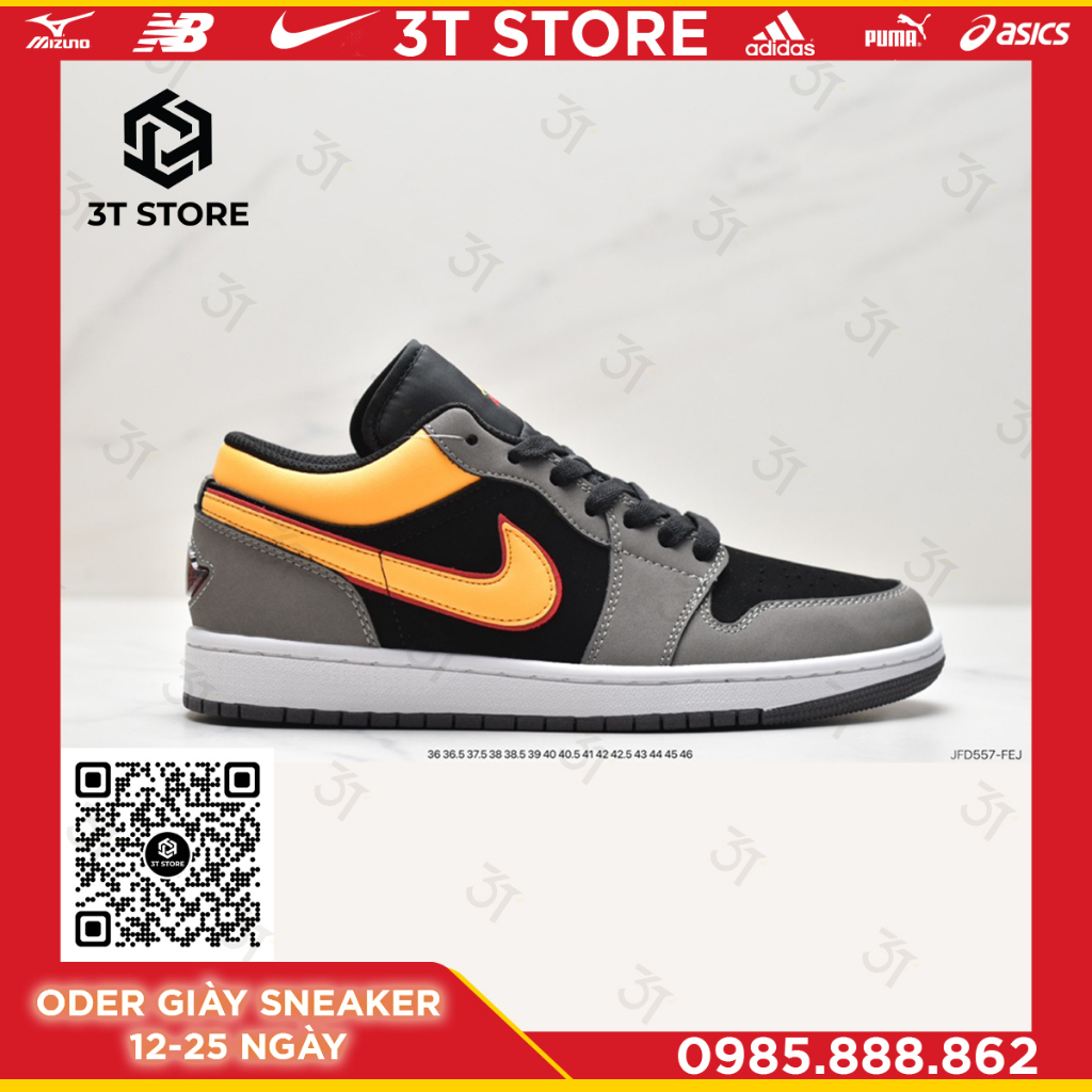 GIÀY SNEAKER MÃ SẢN PHẨM: FN7308-008_Nike Air Jordan 1 Mid"Green Yellow"AJ1_FULL BOX_FREE SHIP TOÀN QUỐC