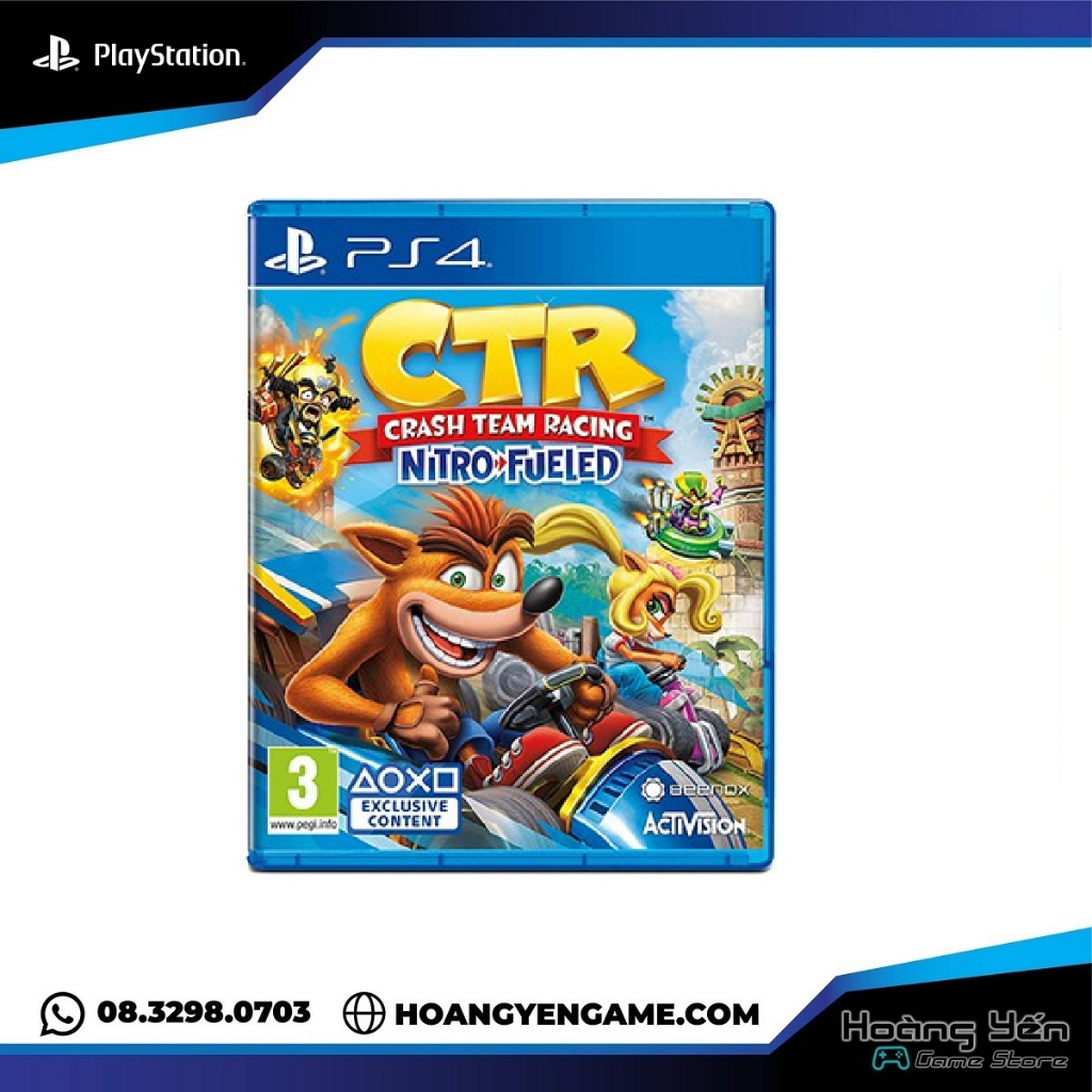 [Mã 99ELHA giảm 7% đơn 300K] Đĩa game ps4 crash team racing