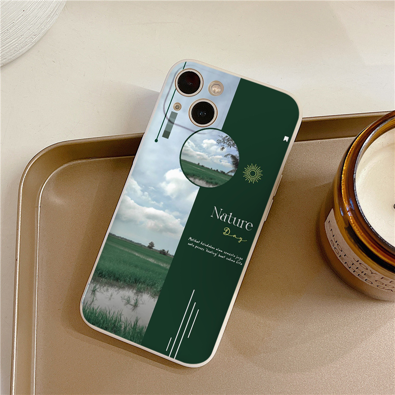 Ốp lưng dẻo iPhone Nature day mùa hè bất tận chill 14,13,12 Mini,12 11,11 Pro,11 Pro Max/Xs Max/XR 7 eh58