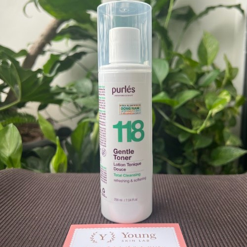 Purles 118 Gentle Toner - Nước cân bằng da, cung cấp độ aame dùng cho mọi loại da