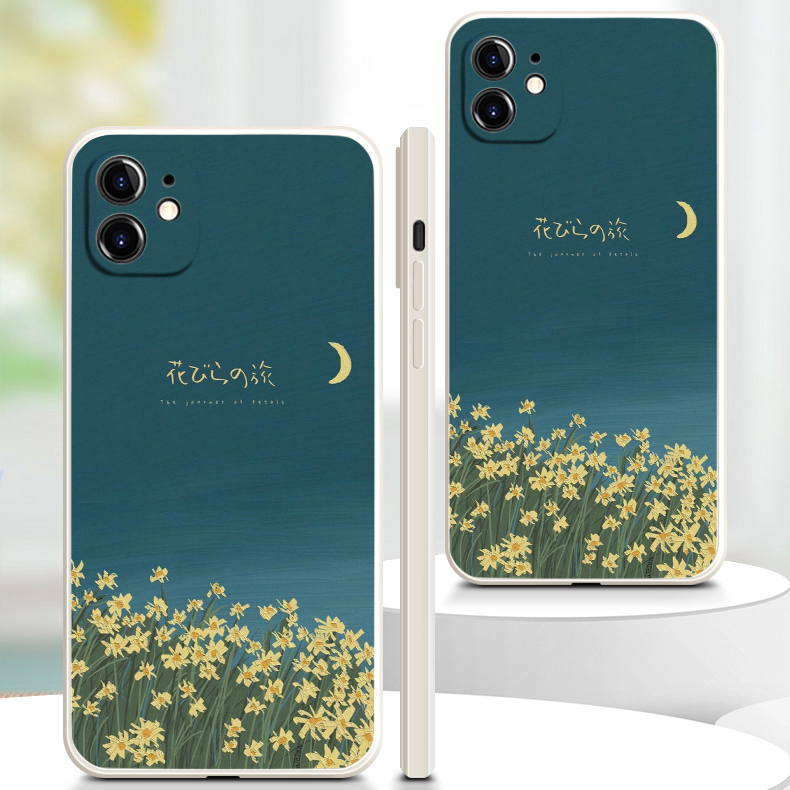 Ốp lưng iphone đồi hoa vàng dưới bầu trời đêm đặc sắc 6/6P/7/7 P/8/8P/X/XSMAX 11 12 13 14 plus prm eh62