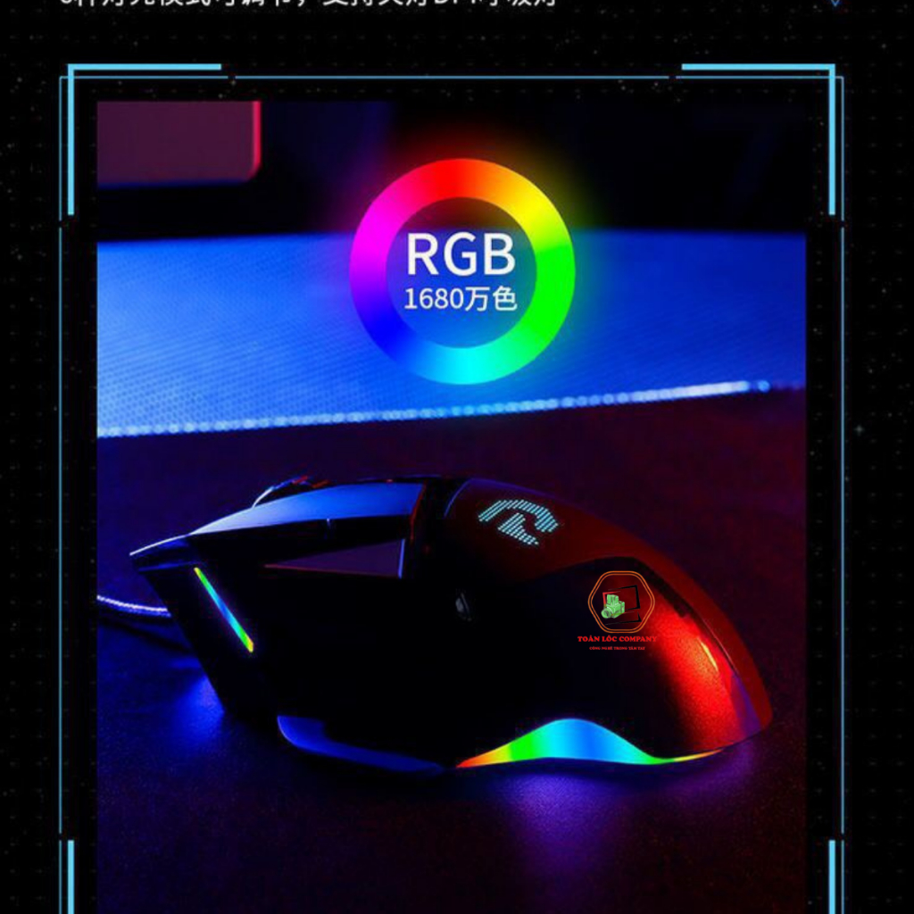 Chuột Máy Tính Gaming G502 Có Dây Led RGB,Thiết Kế 8 Nút Cực Đẹp,Tốc Độ DPI 7200 Chơi Game , có APP chỉnh macro