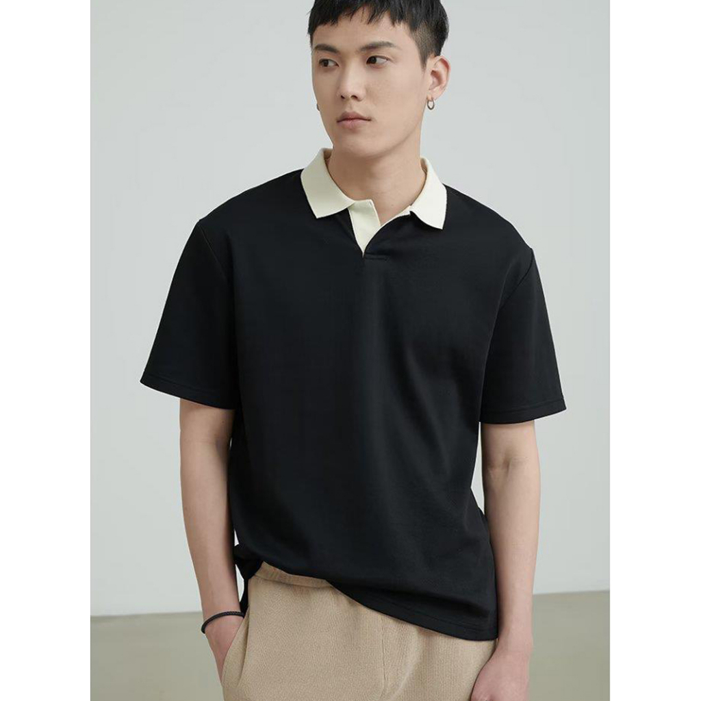 Áo Polo Nam Có Cổ BASIC VEE Premium Vải Cá Sấu Cotton Phiên Bản Hàn Quốc - FREDO Menswear