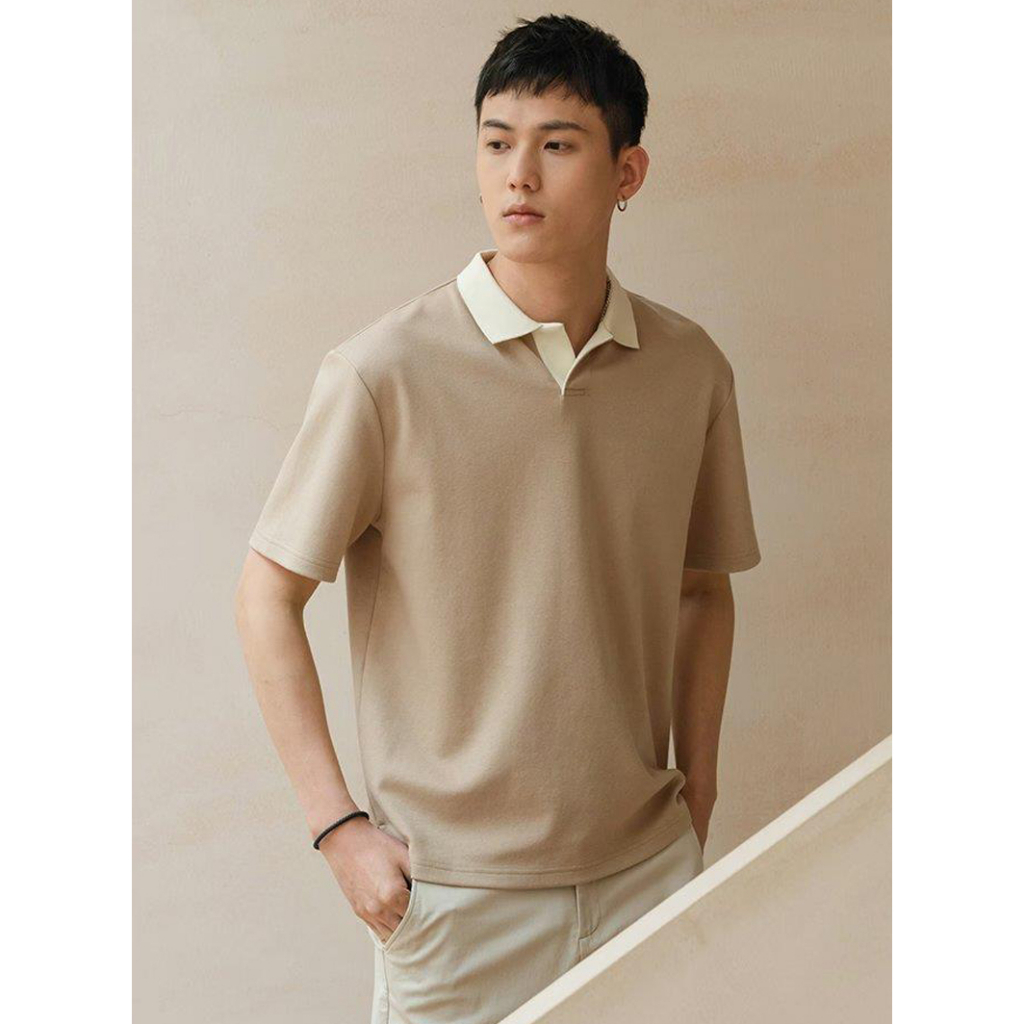 Áo Polo Nam Có Cổ BASIC VEE Premium Vải Cá Sấu Cotton Phiên Bản Hàn Quốc - FREDO Menswear