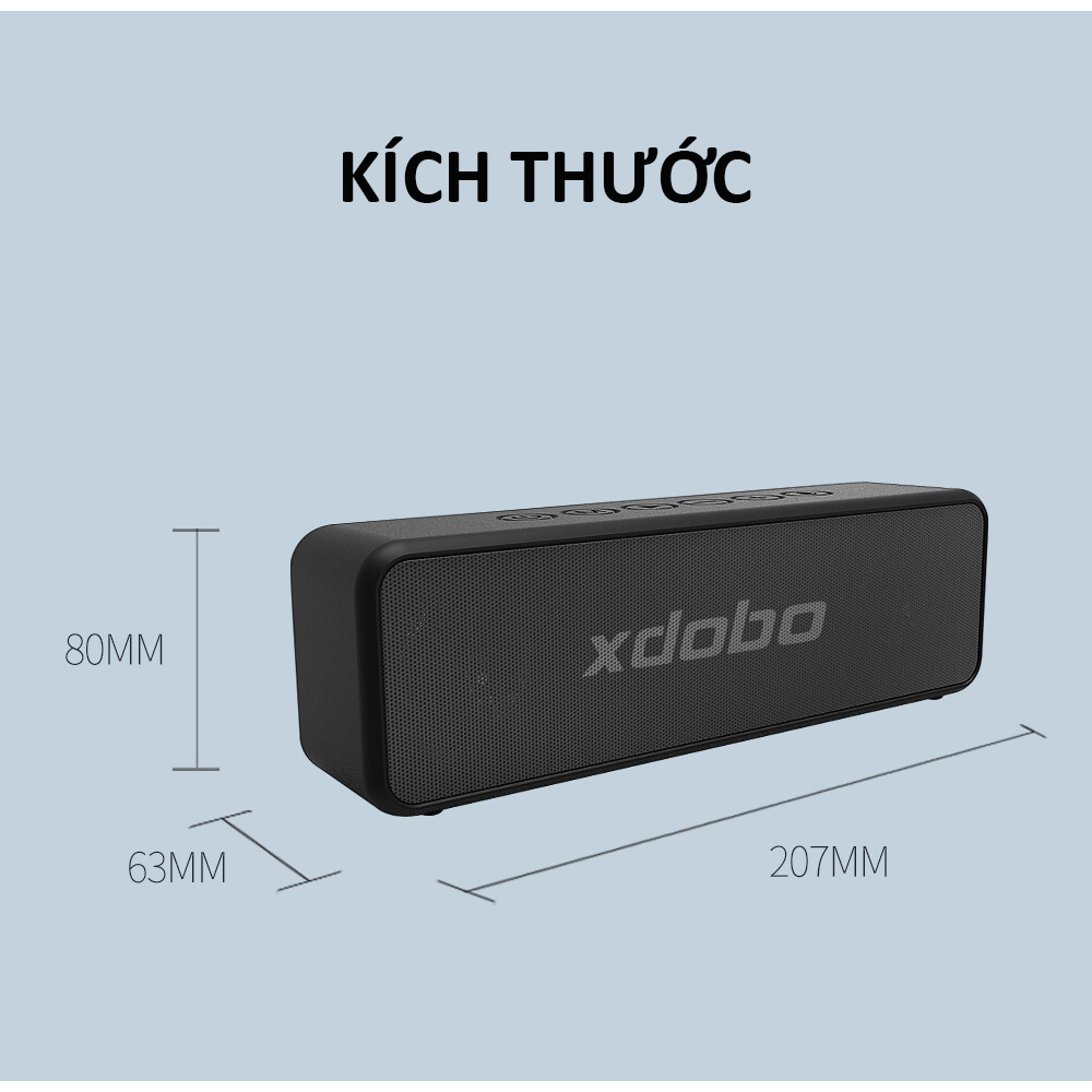Loa Bluetooth 5.0 Xdobo X5 Loa di động Siêu Trầm Siêu Hay, Công suất 30W - Hỗ Trợ Thẻ TF - Chống nước IPX6 - Chính Hãng