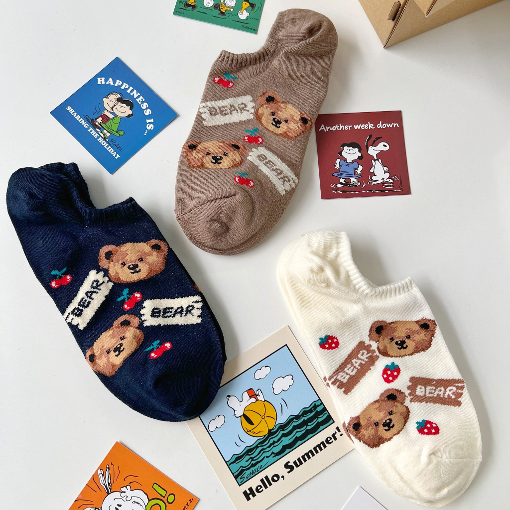 Tất vớ lười nữ JOLLY BEAR, có silicon chống tuột gót chân - Nhập khẩu Hàn Quốc