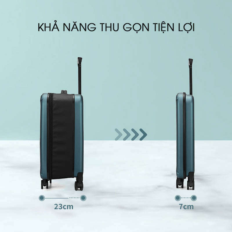 Vali Du Lịch Tay Kéo Vali Gấp Gọn Thông Minh 20inch PEHOUSE PVL23-03 Tiết Kiệm Diện Tích Nhựa Và Vải Oxford Dày Dặn