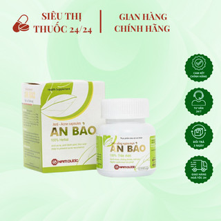 [ Hộp 30 viên ] Viên uống ngừa mụn An Bảo ⚡ CAM KẾT CHÍNH HÃNG ⚡ Viên uống thanh nhiệt mát gan hỗ trợ giảm mụn trứng cá
