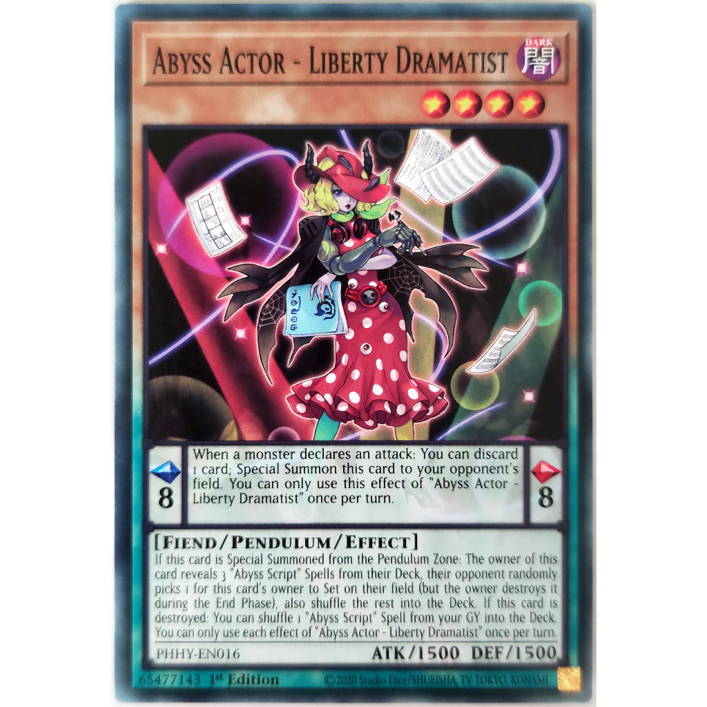[Thẻ Yugioh] Abyss Actor - Liberty Dramatist |EN| Common