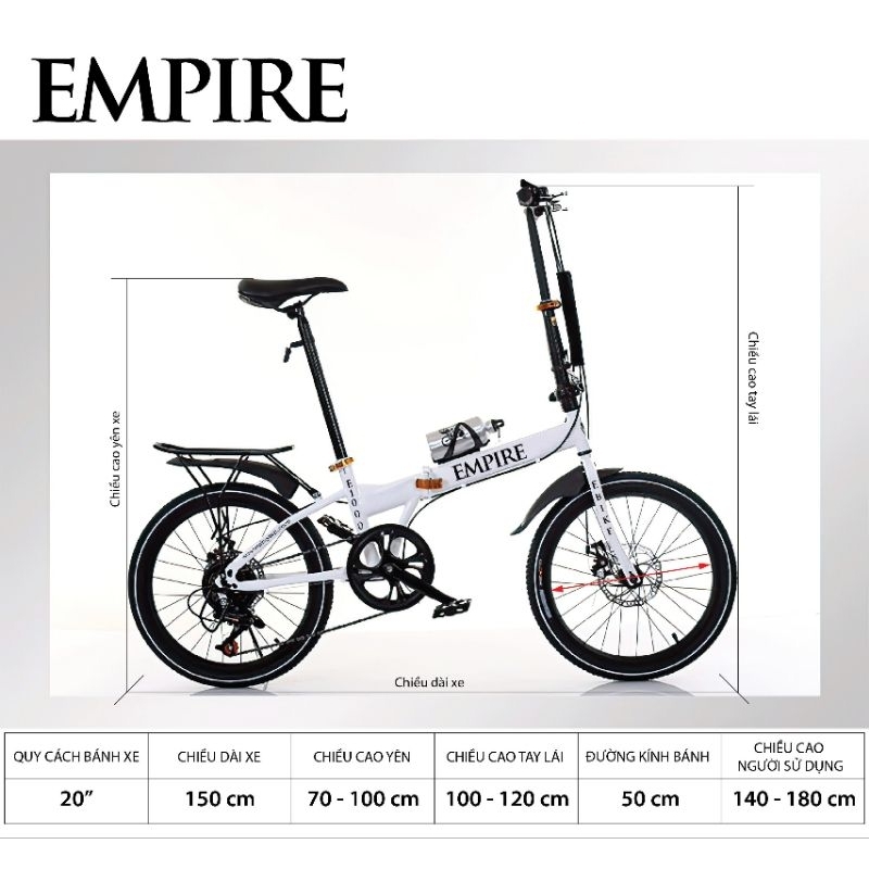 Ưu Đãi Xe Đạp Gấp Empire E1000