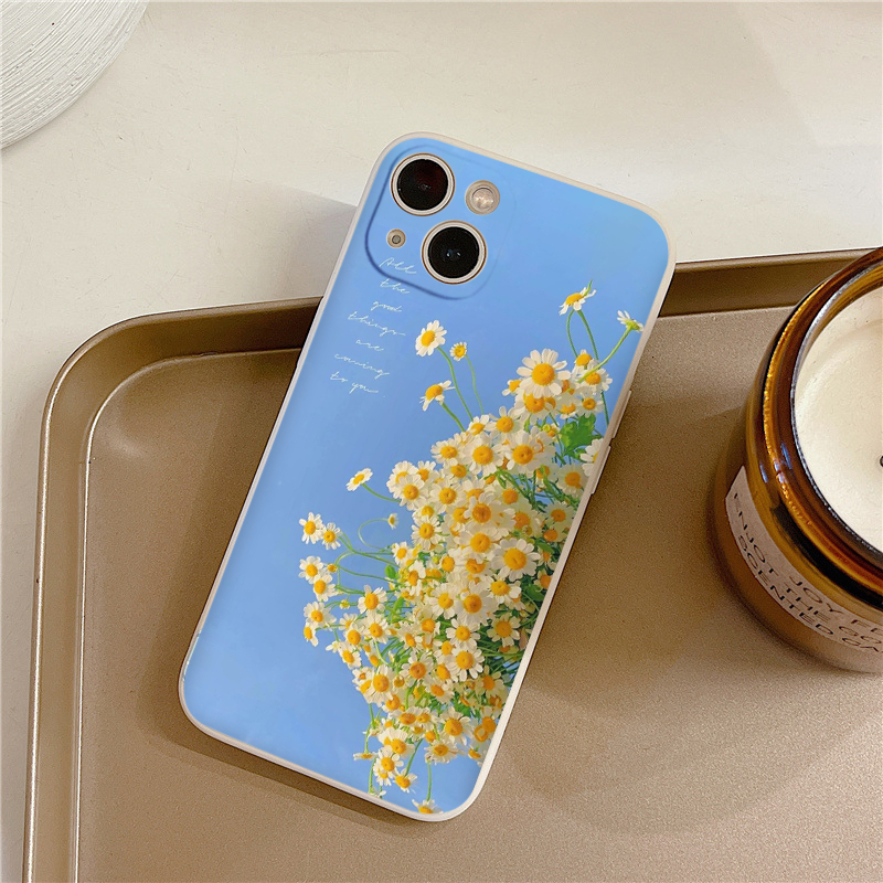 Ốp iphone bó hoa nhí đẹp dưới nền trời Apple ip 7 8 plus 12 Pro max 11 Pro X XS MAX XR 14 13pro prm eh119