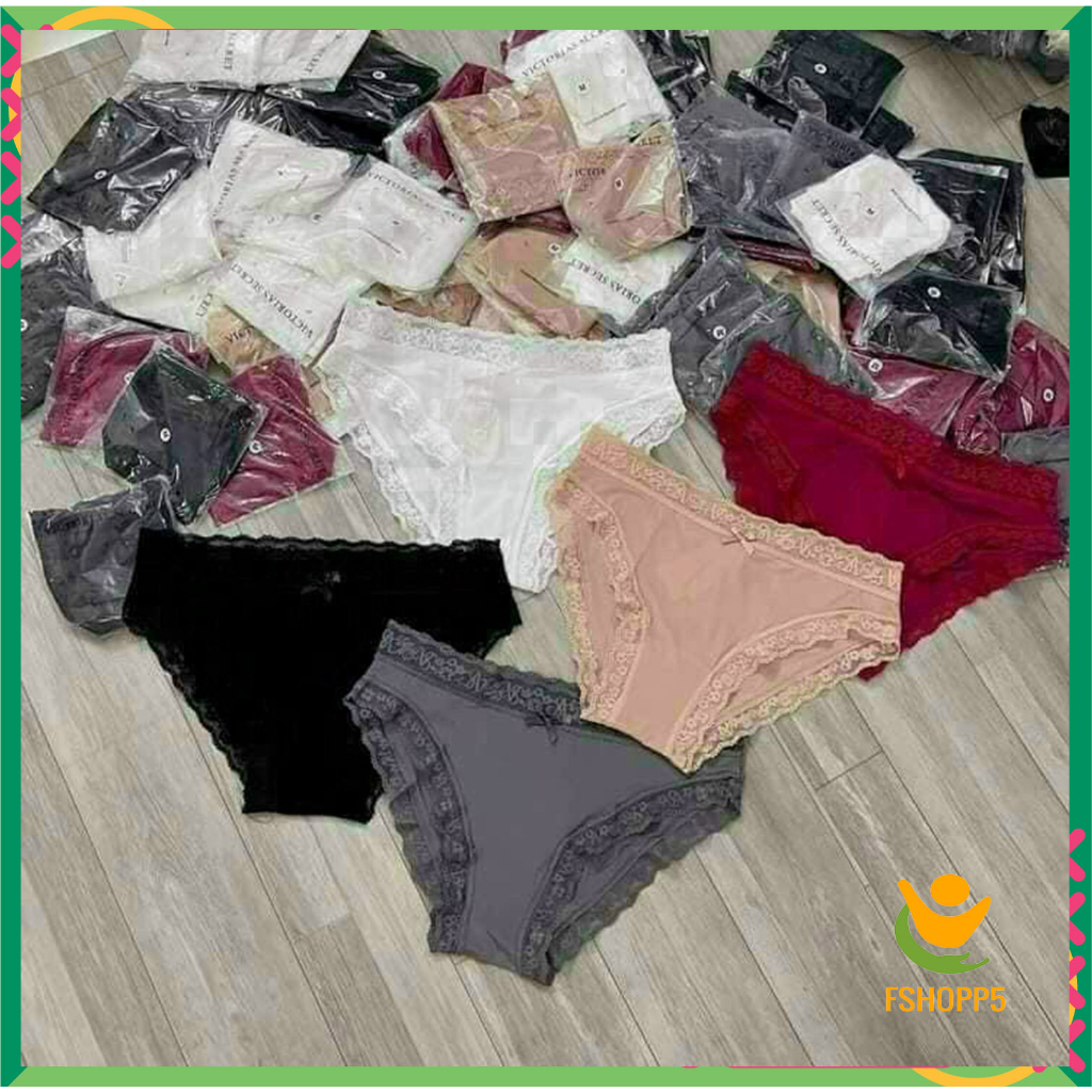 SET 3 Quần lót nữ Vic ren su cao cấp mềm mại kháng khuẩn sexy CHIPNU06