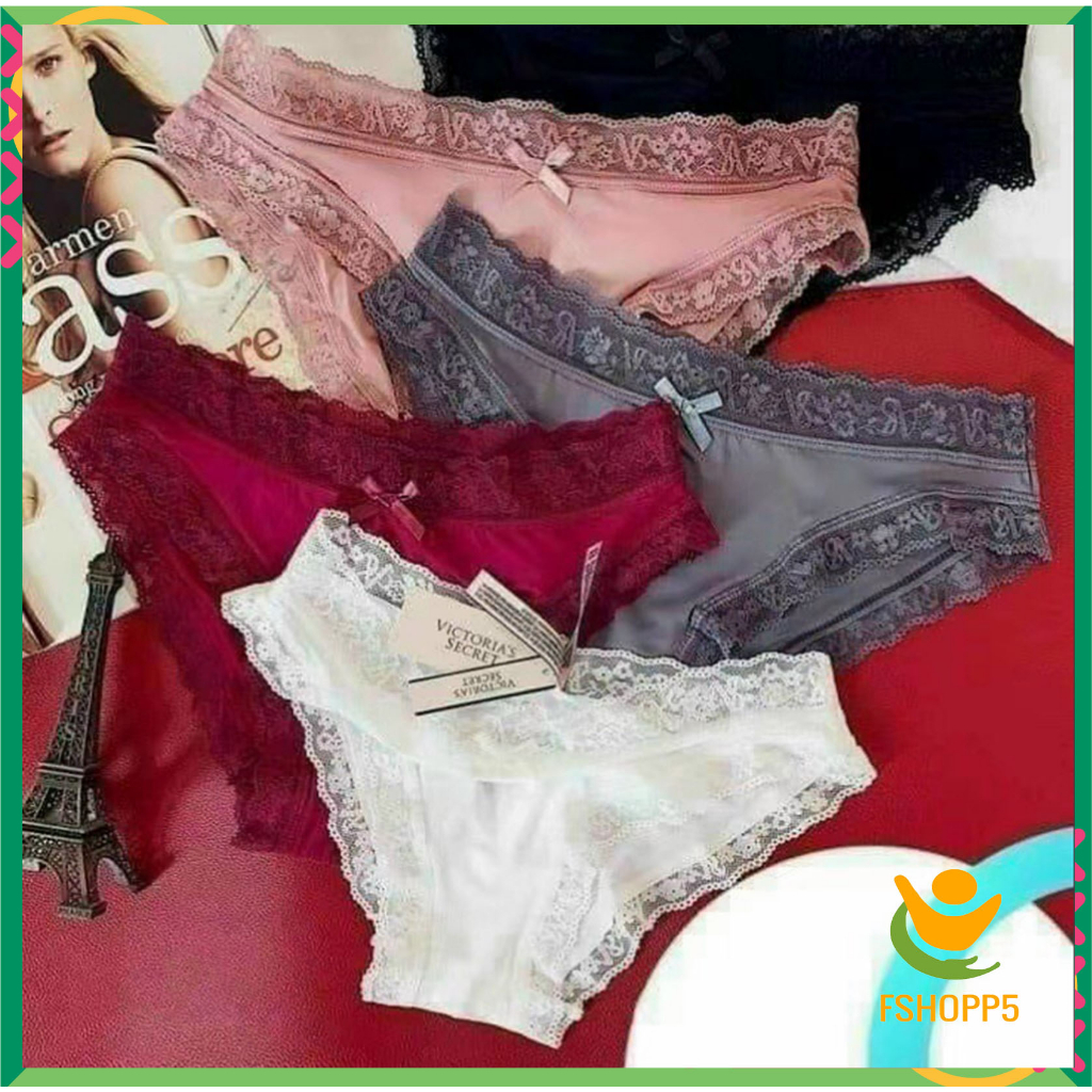 SET 3 Quần lót nữ Vic ren su cao cấp mềm mại kháng khuẩn sexy CHIPNU06
