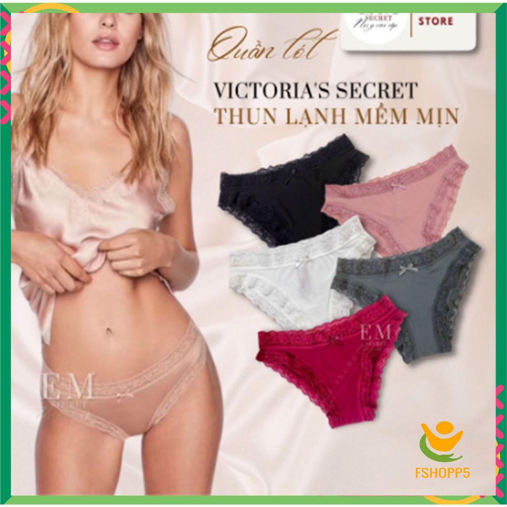 SET 3 Quần lót nữ Vic ren su cao cấp mềm mại kháng khuẩn sexy CHIPNU06