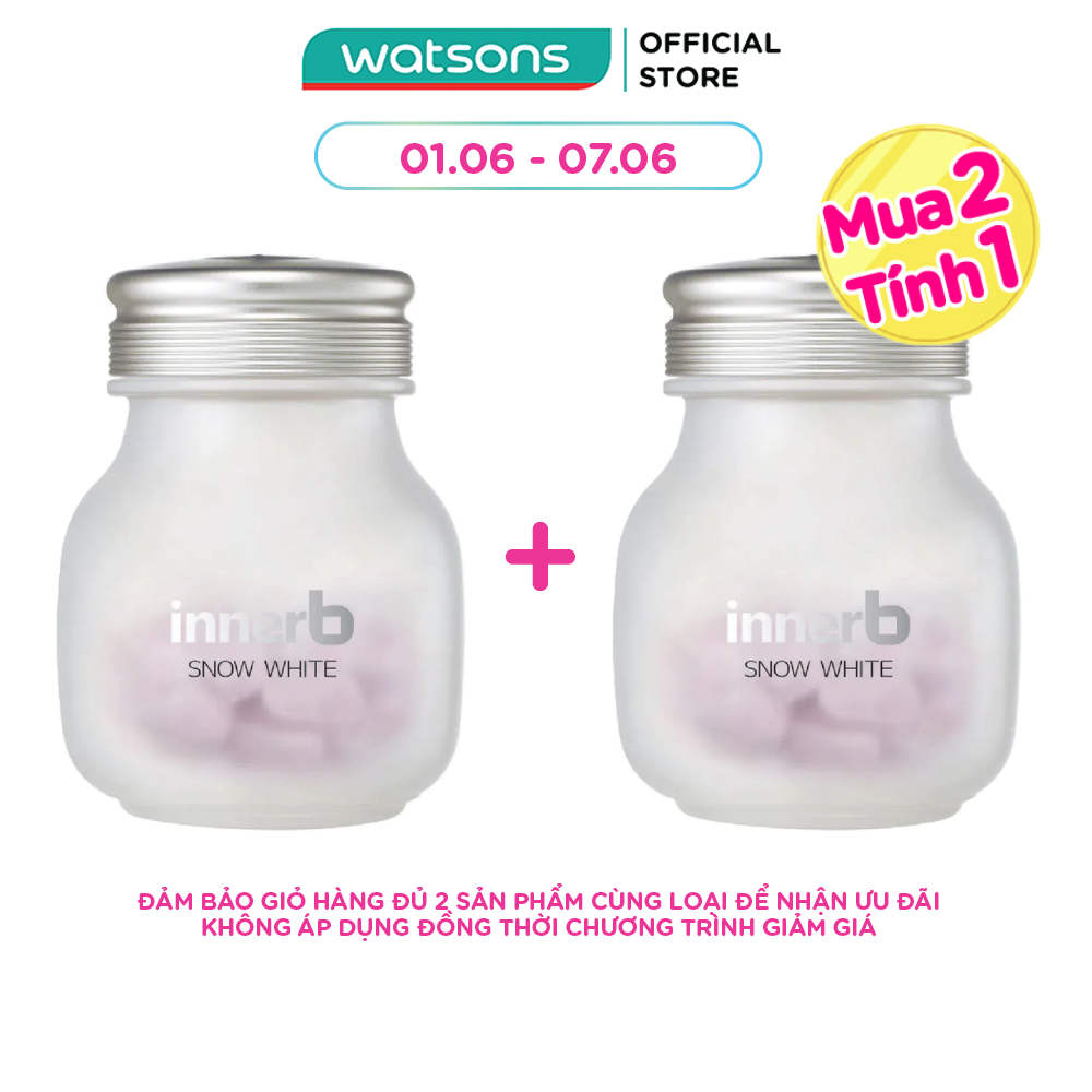 Thực Phẩm Bảo Vệ Sức Khỏe InnerB Snow White Hỗ Trợ Sáng Da 28g 56 Viên