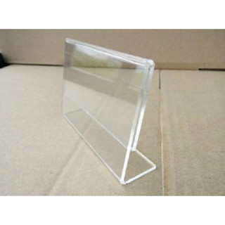 Bảng tên mica,bảng chức danh,kệ menu mica để bàn chữ L chiều ngang