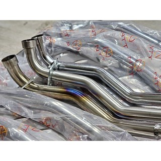Cổ pô inox304 - crom chịu nhiệt - titanium cho suzuki axelo-xbike-shogun lắp như zin