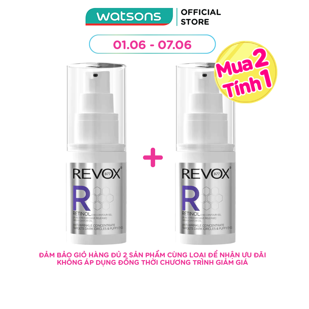 Gel Dưỡng Revox B77 Ngăn Ngừa Lão Hóa Cho Vùng Da Mắt Chứa Retinol 30ml