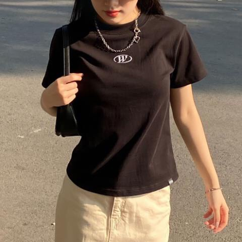 Áo thun, áo phông baby tee logo w uinsex