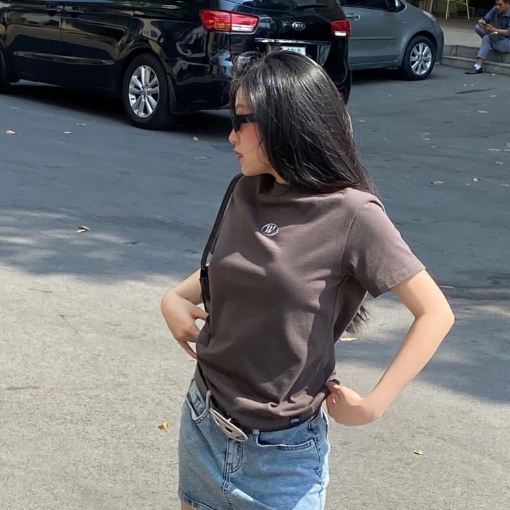 Áo thun, áo phông baby tee logo w uinsex