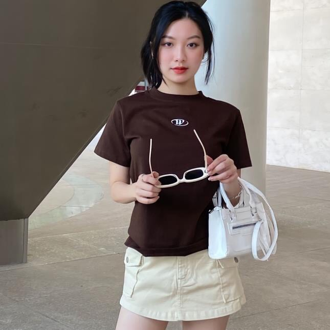 Áo thun, áo phông baby tee logo w uinsex