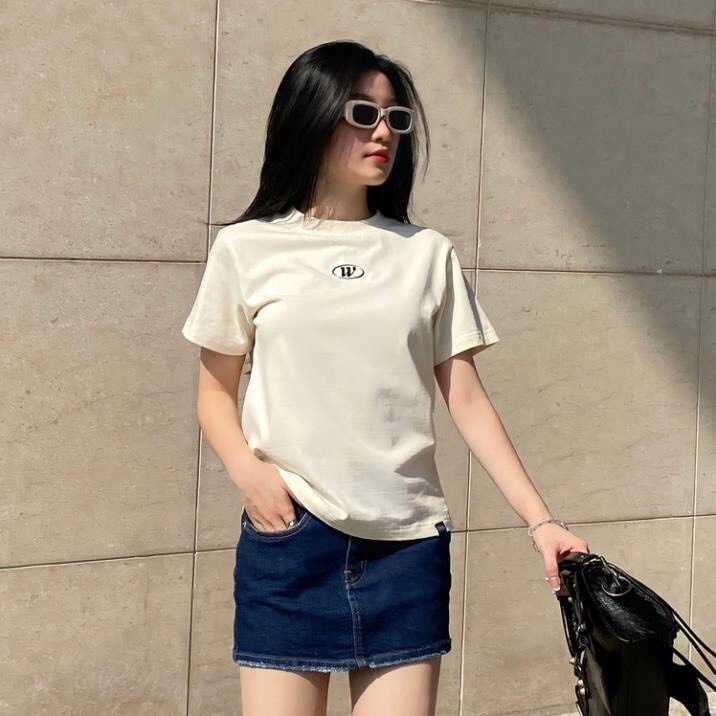 Áo thun, áo phông baby tee logo w uinsex