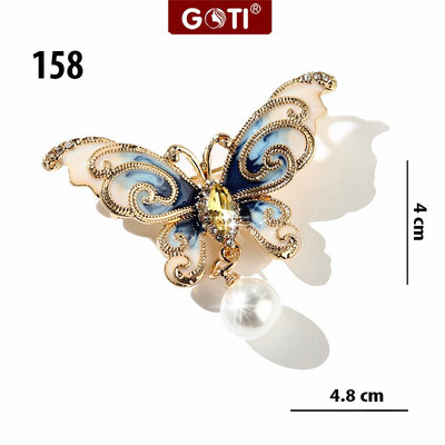 GOTI - Tag Trâm Cài Áo Hình Bướm Xanh Bằng Hợp Kim Thời Trang Cho Nữ Quà Tặng 20/10, 8/3 Tặng Cho Nữ Kiểu Hàn Quốc 158