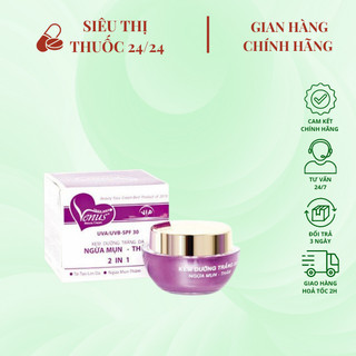 Kem Mụn Thâm Venus Dưỡng trắng da 6g ⚡ CAM KẾT CHÍNH HÃNG ⚡ Kem bôi da hết mụn mờ thâm hiệu quả, ngăn ngừa mụn mới