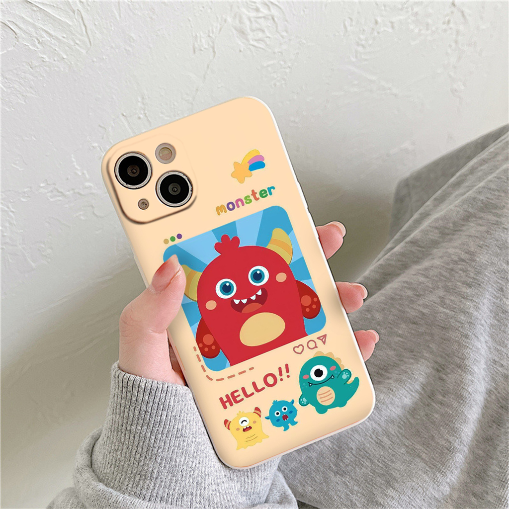 Ốp Điện Thoại Tpu Dẻo Monster hello màu sắc đẹp Cho iphone 14 pro 14 promax 11 12 13/6/7/8plus/X eh146