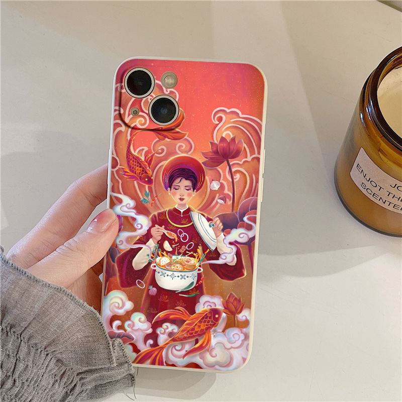 Ốp Điện Thoại Mềm tinh hoa ẩm thực Việt Nam đẹp iphone 14 13 12 11 Pro Max X XR Xs Max 8 7 6 6s Plus eh148