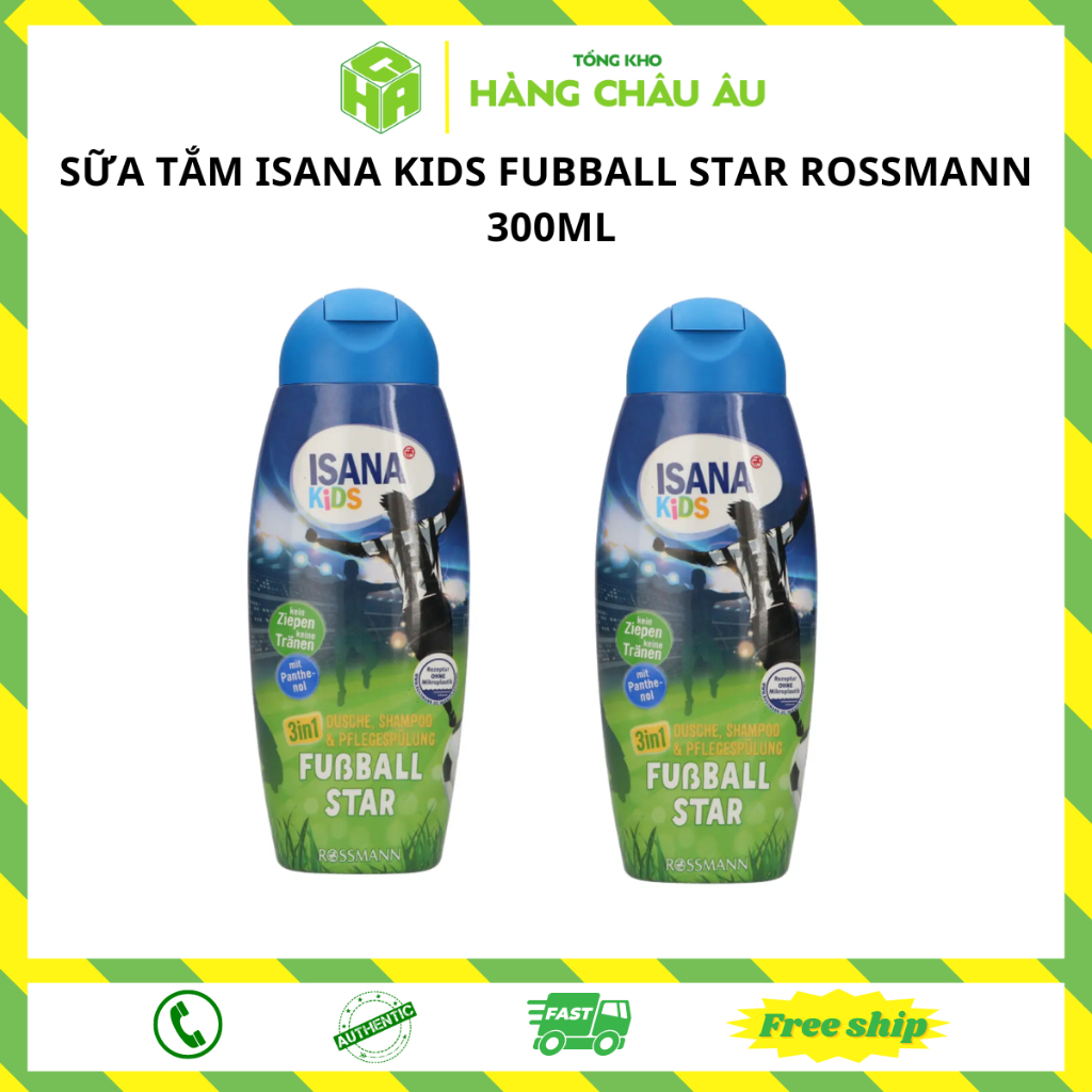 Sữa tắm gội 3 in 1 Isana kids / 300ml