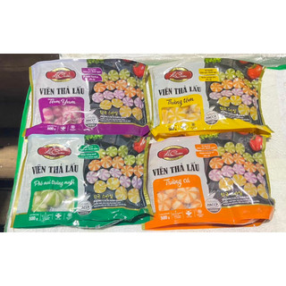 Viên thả lẩu mix nhiều màu lacusina loại 1 500g