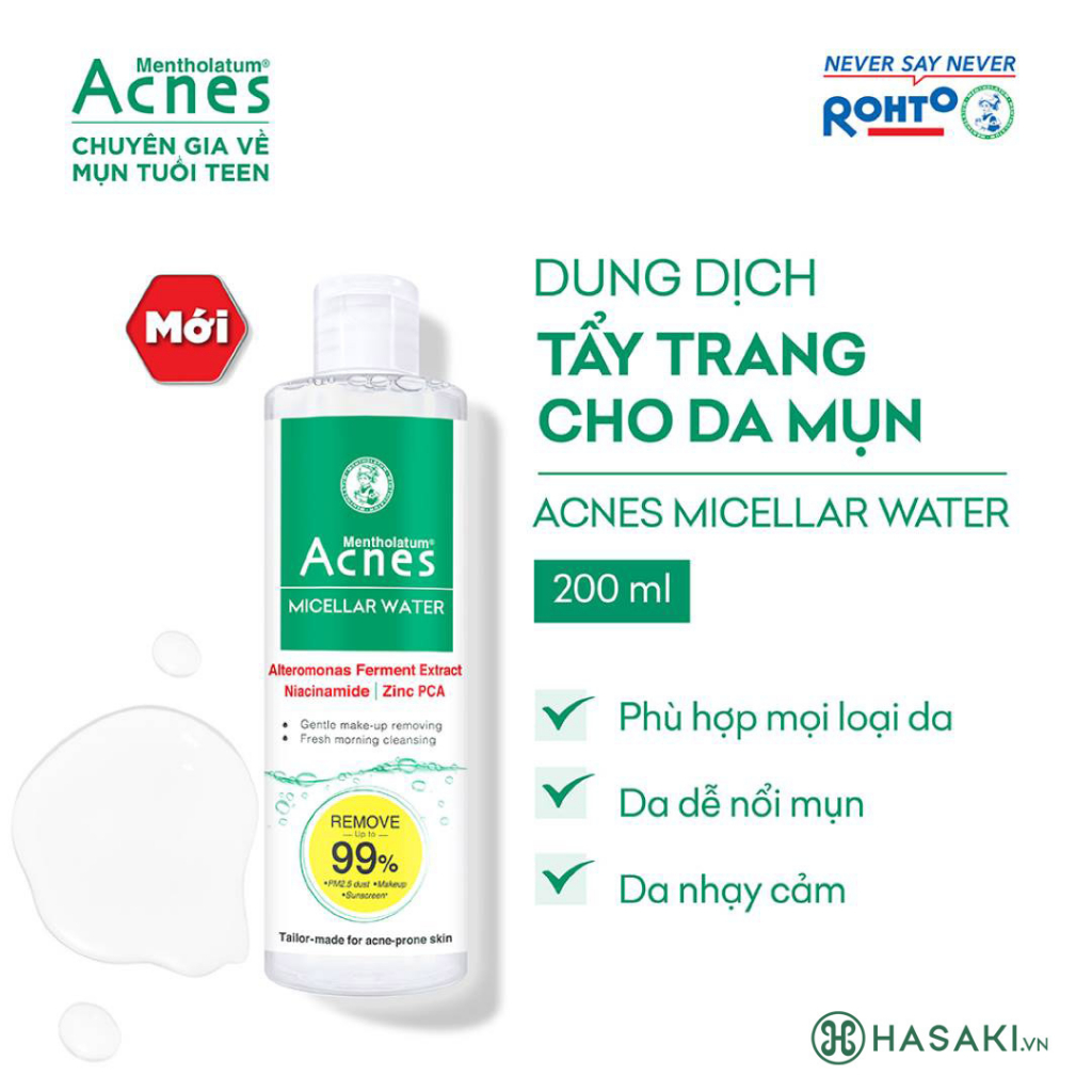 Acnes Make Up Remover Sheet – Khăn tẩy trang và lau mặt