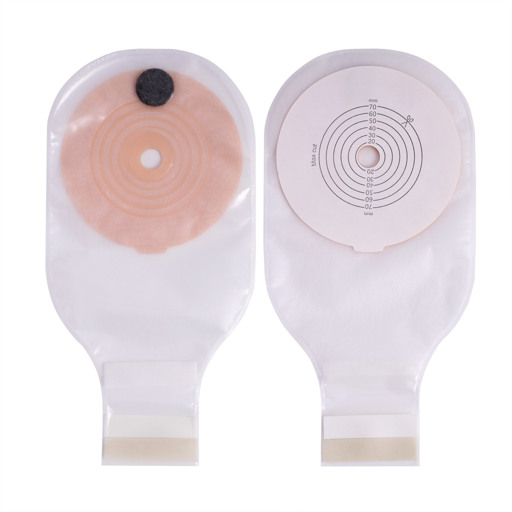 Túi hậu môn nhân tạo 1 mảnh khóa dán