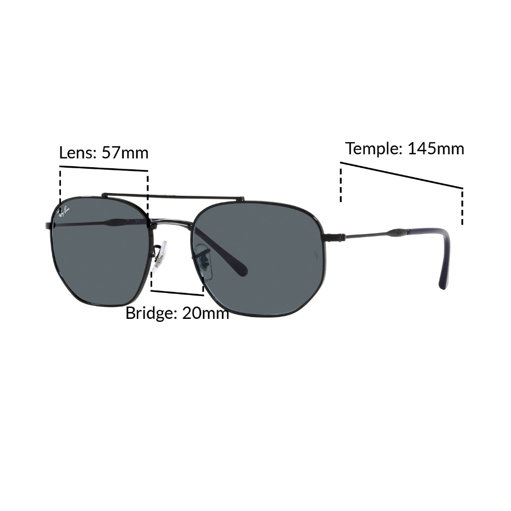 Mắt kính RAY-BAN - RB3707 9257R5 Size 57 - Kính mát