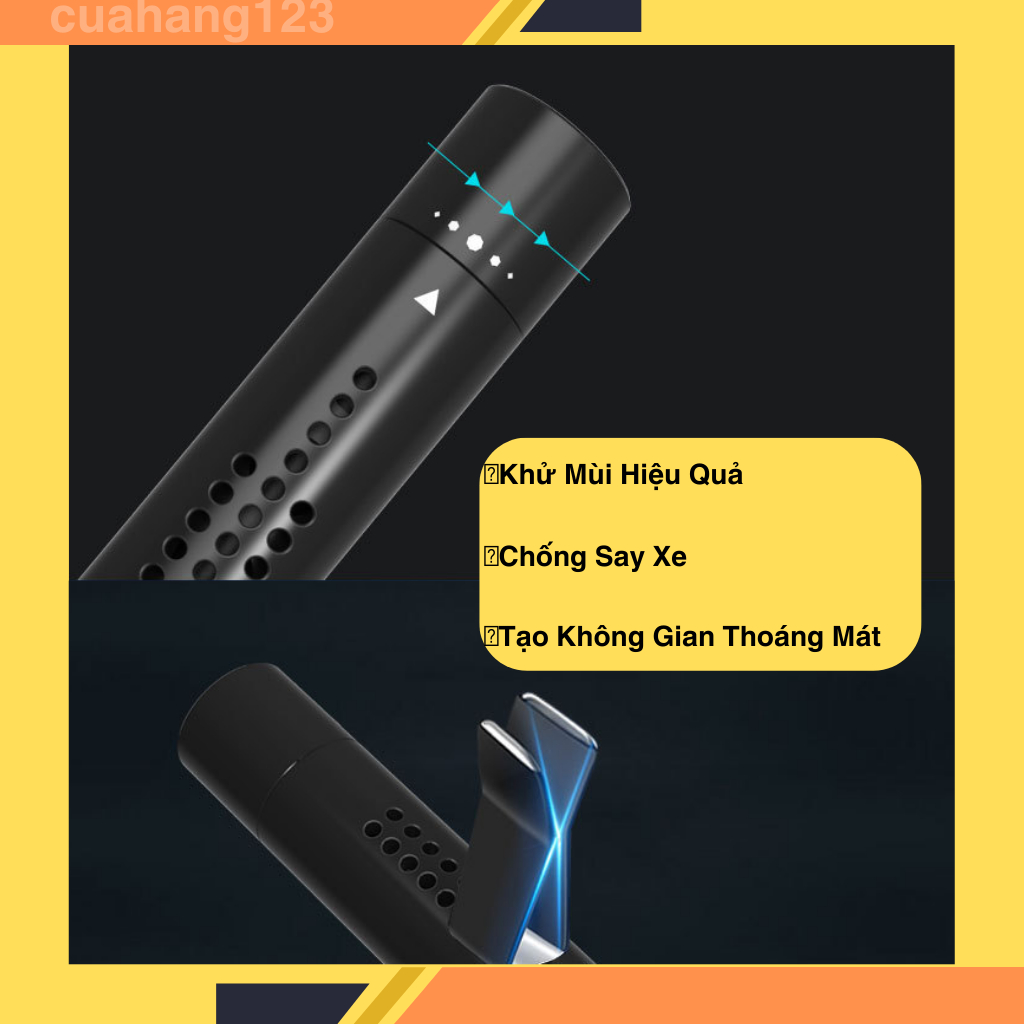 Nước Hoa Ô Tô Cao Cấp Kẹp Cửa Gió Máy Lạnh có lõi hương tinh dầu thay thế 💚 FREESHIP