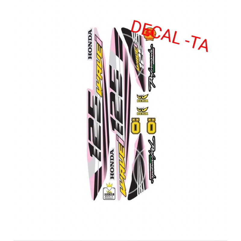 Tem xe WAVE 110 mẫu số 125i tem 3 lớp chống phai màu