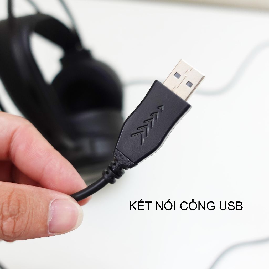 Tai Nghe Máy Tính Gaming Chụp Tai Có Mic Jack Cắm USB Âm Thanh 7.1 V3 Có led Bass Cực Hay Cho Pc,Laptop