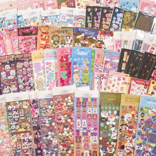 Sticker động vật cute, sticker ruy băng Set 5/10/15/30 miếng dán PVC động vật lấp lánh chống thấm nước dễ thương