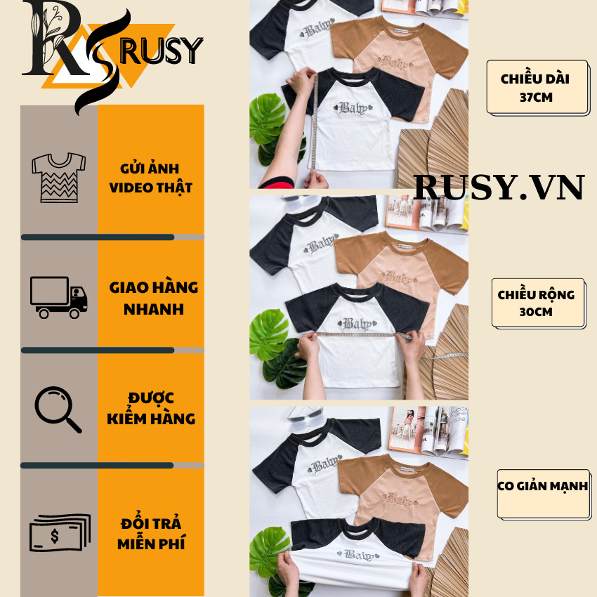 Áo Croptop Thun Ôm Body Kiểu In Hình Tay Ngắn , Áo CRT Kiểu Sexy In Họa Tiết Phối Tay Chất Thun Gân Siêu Dày